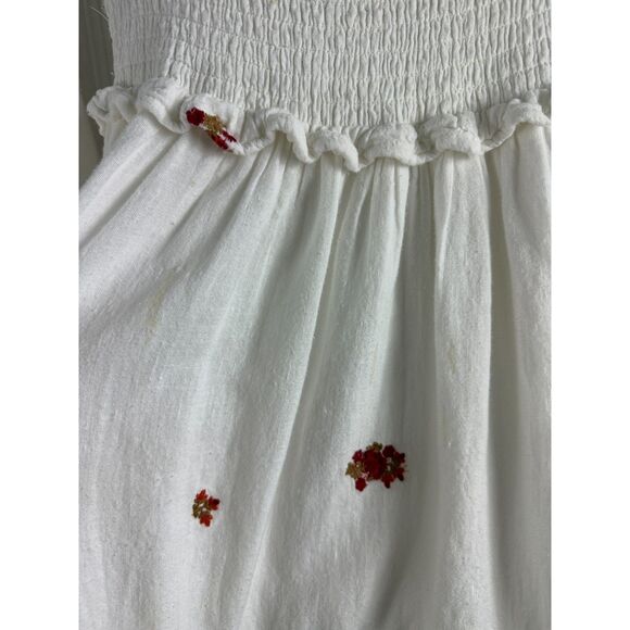 Free People Women's Counting Daisies Embroidered Mini Dress Size S *Stains* - Picture 3 of 12